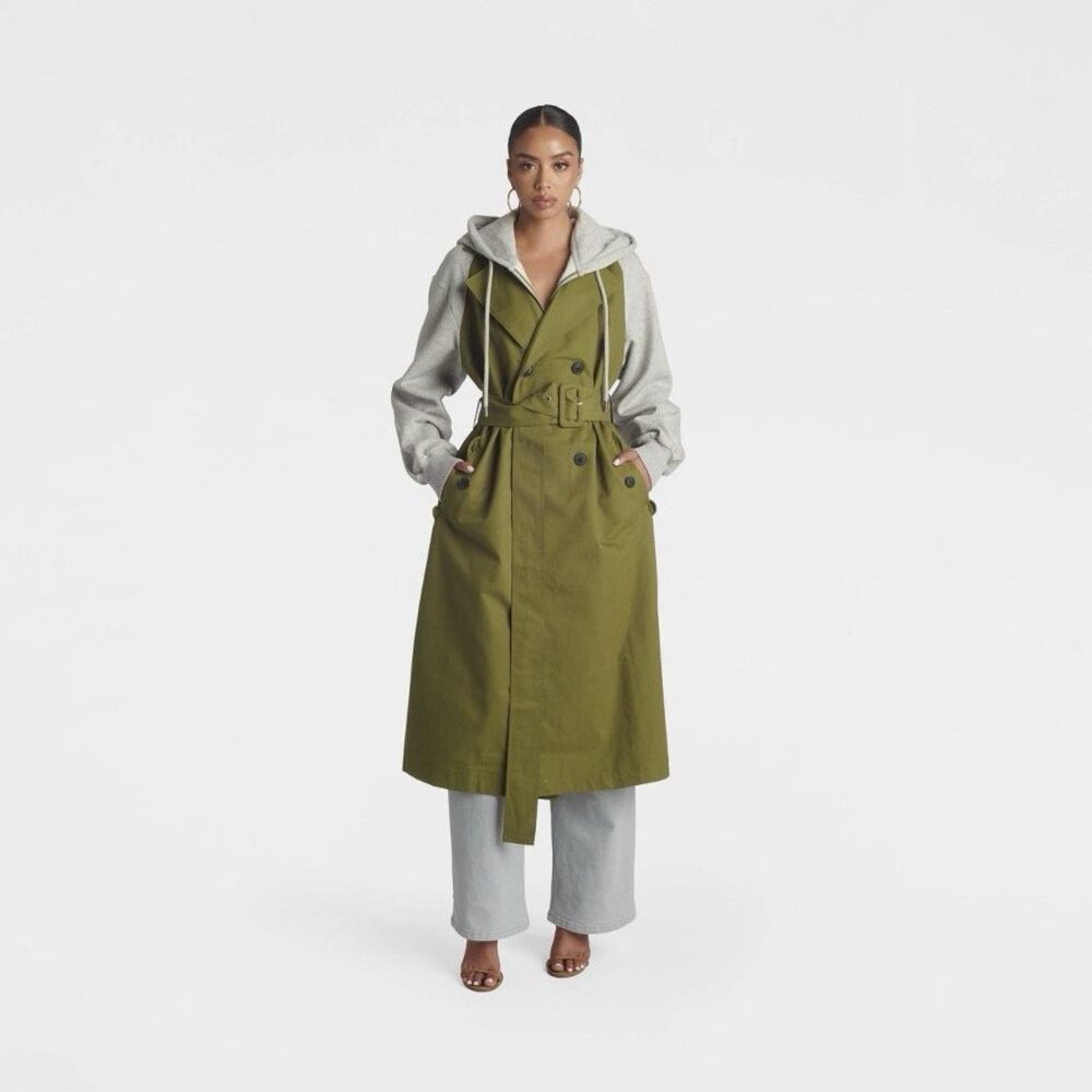 NWT KBB by Kahlana ‘The Sweatshirt Trench Coat’